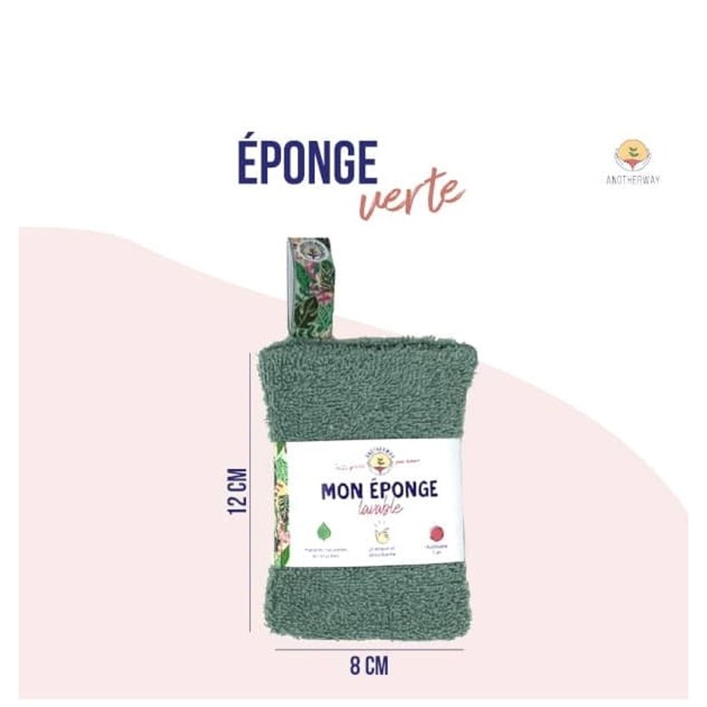 Éponge écologique verte - Visuel 3